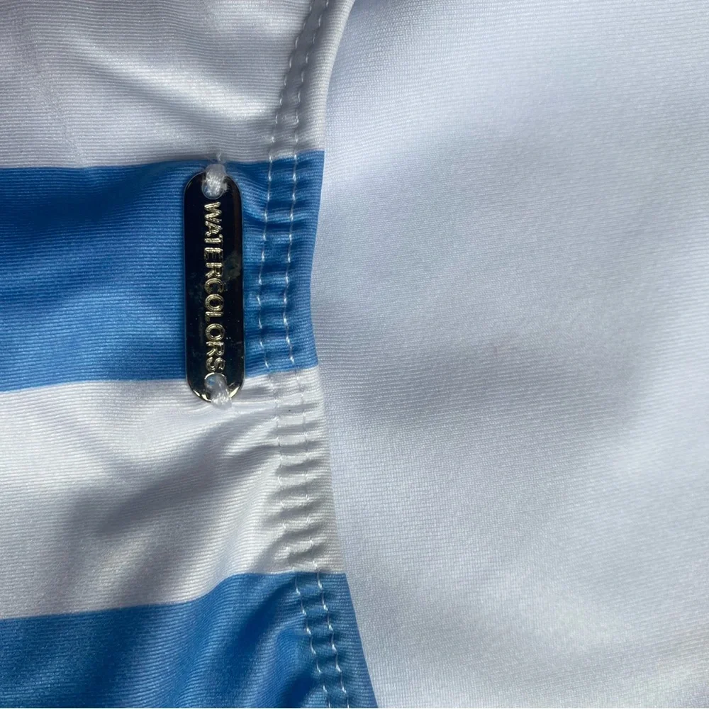 Kenny Flowers Blue and White Striped One Piece - Picture 4 of 6